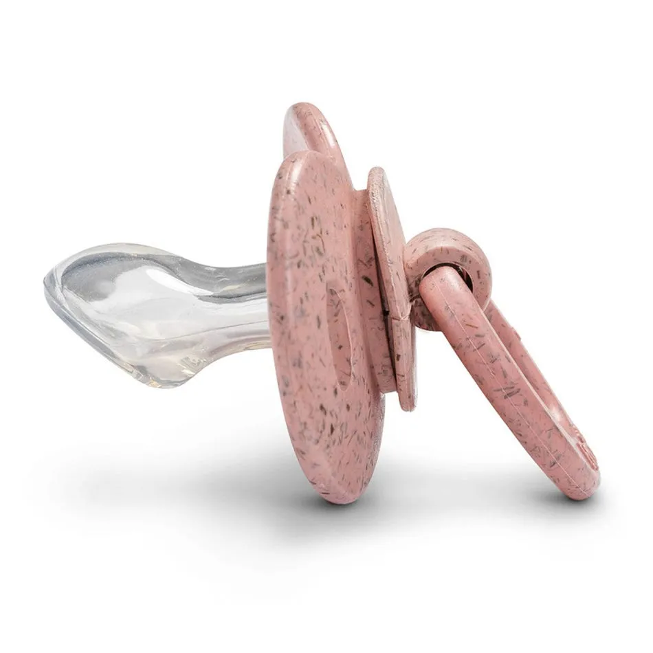 Elodie Suce en bambou 3m+ et Attache suce en bois - Rose