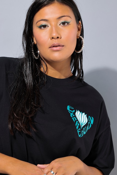 T-Shirt, Oversized, Rückenprint