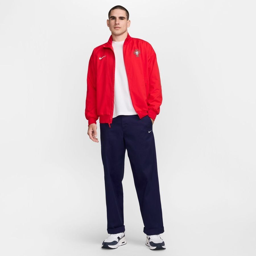 Portugal Veste d'Entraînement Dri-FIT Strike Anthem - Rouge/Blanc Cassé