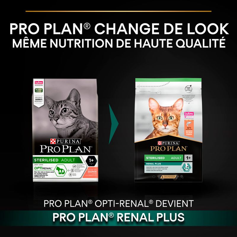 PRO PLAN Sterilised riches en saumon à prix discount sur bitiba.fr