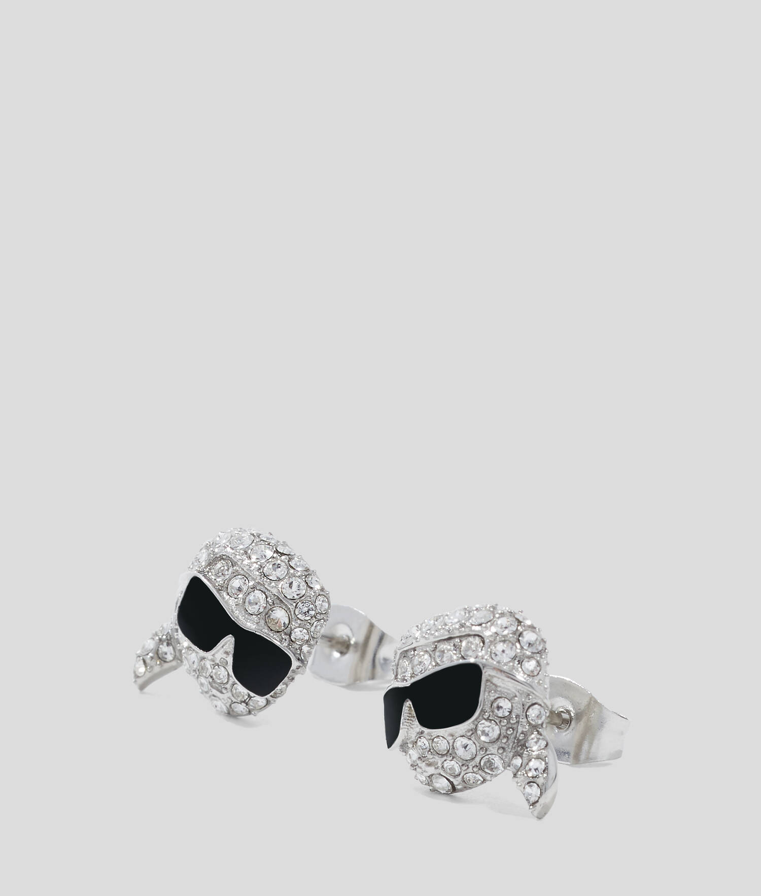 Boucles d'oreilles à breloque pavées - Argent