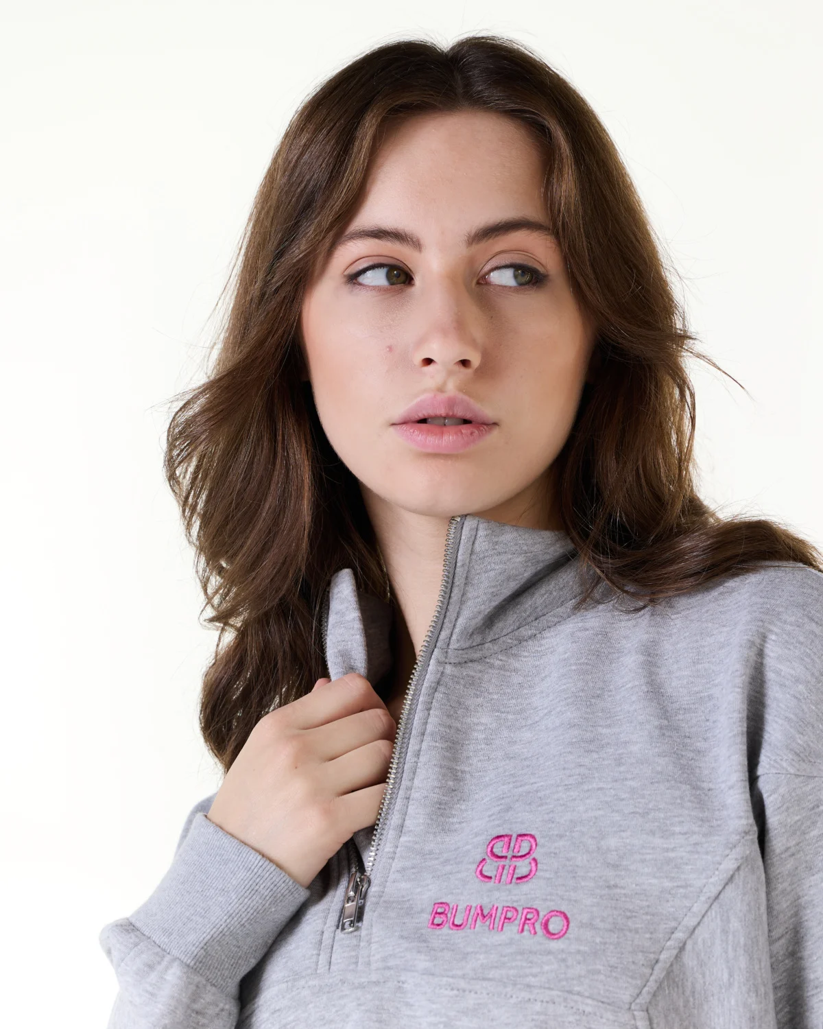 Bumpro BP 1\2 Zip Sweater Grey Marl