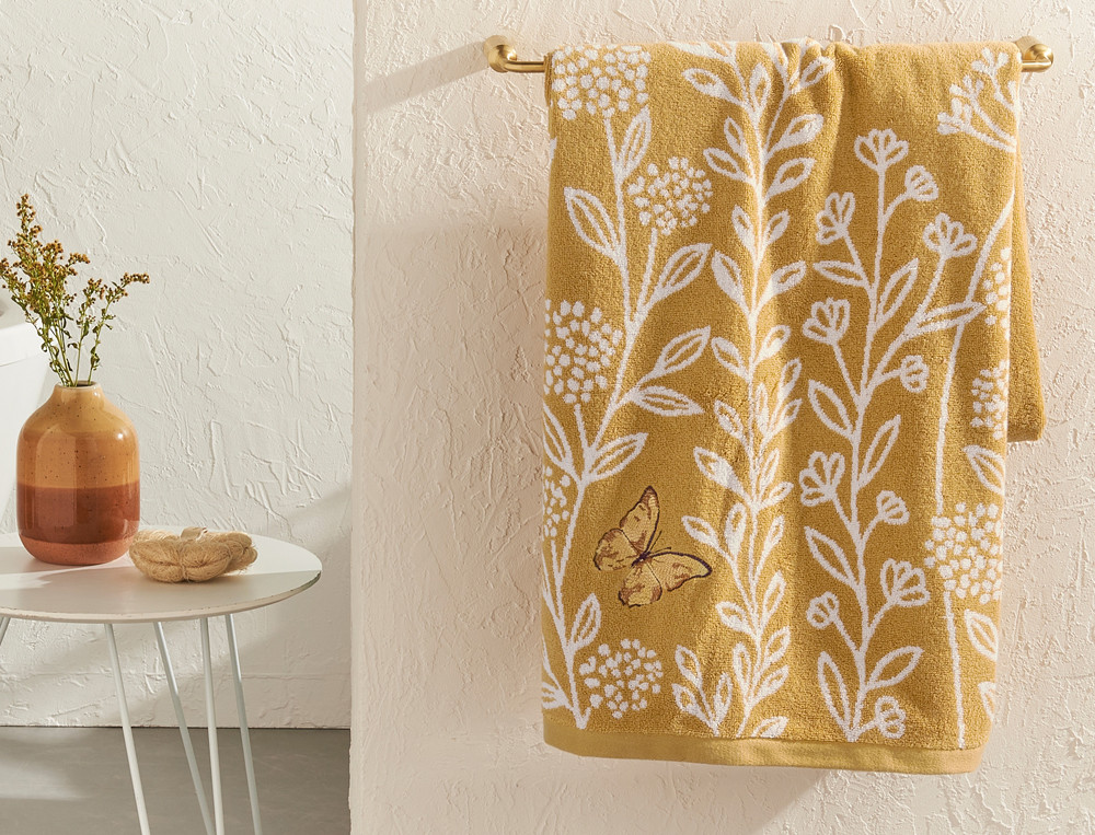 Drap de bain-De fleur en fleur
