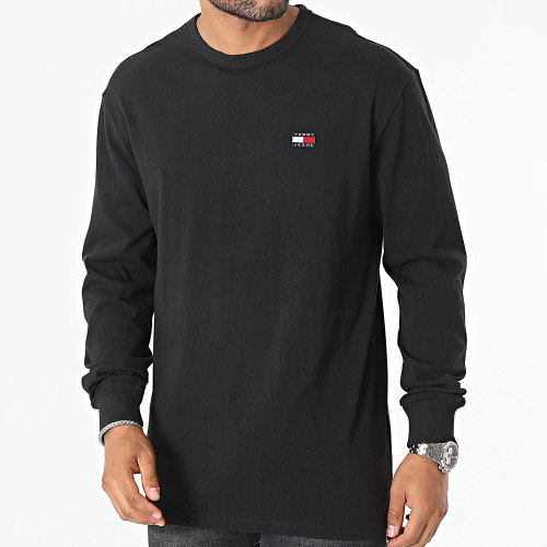 Tee Shirt Manches Longues Classic XS Badge 7816 Noir