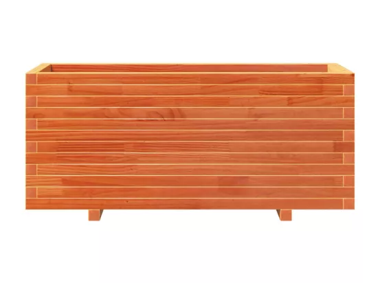 Jardinière bac lit surélevé bois marron 110 x 40 x 49.5 cm 02_0038433
