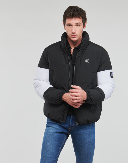 Calvin Klein Jeans - NON-DOWN COLORBLOCK PUFFER - Noir
