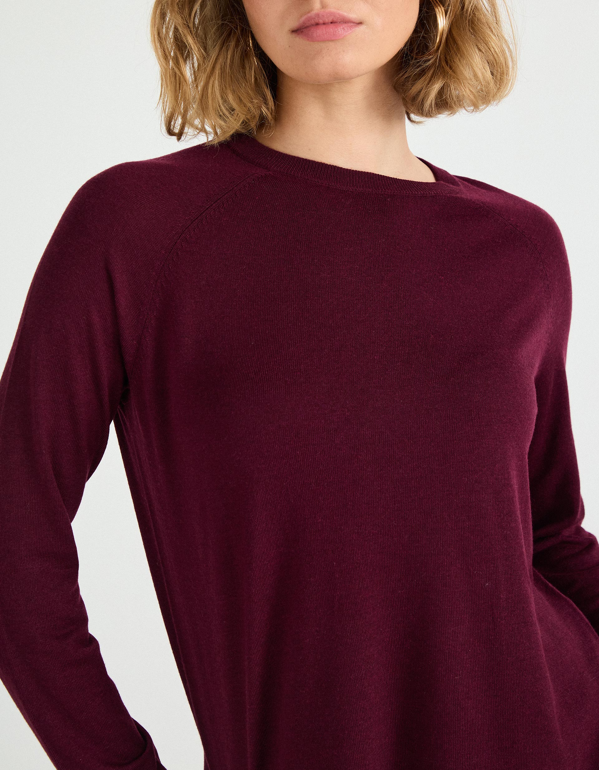 Camisola com Caxemira, Mulher, Roxo