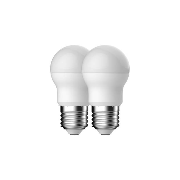 Blokker LED Kogel G45 - 40W - E27 - Mat - 2 stuks