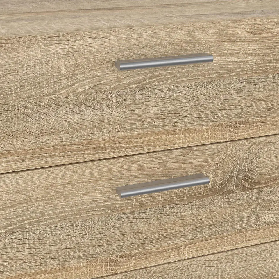 Hioshop Pepe kommode 8 lades eikenstructuur decor