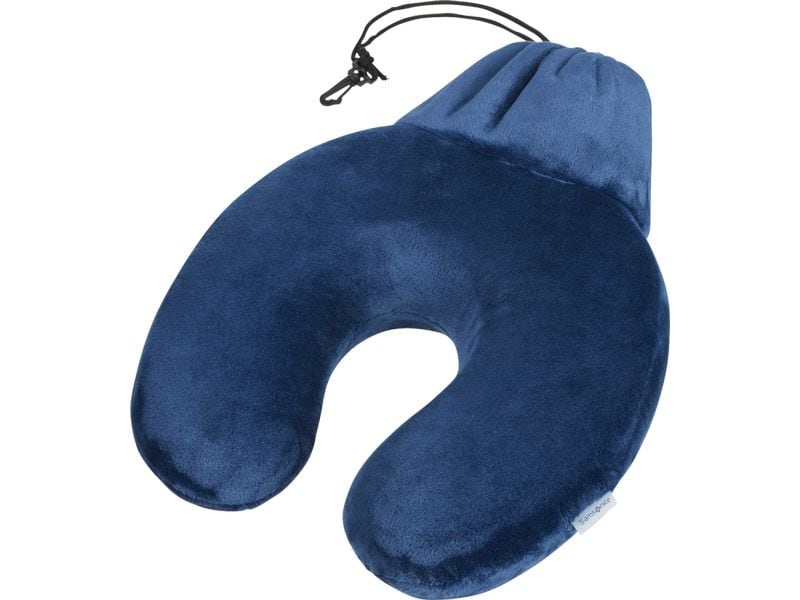 Samsonite Reisekissen Memory Foam Pillow   Pouch Midnight B Nackenkissen für das bequeme Reisen