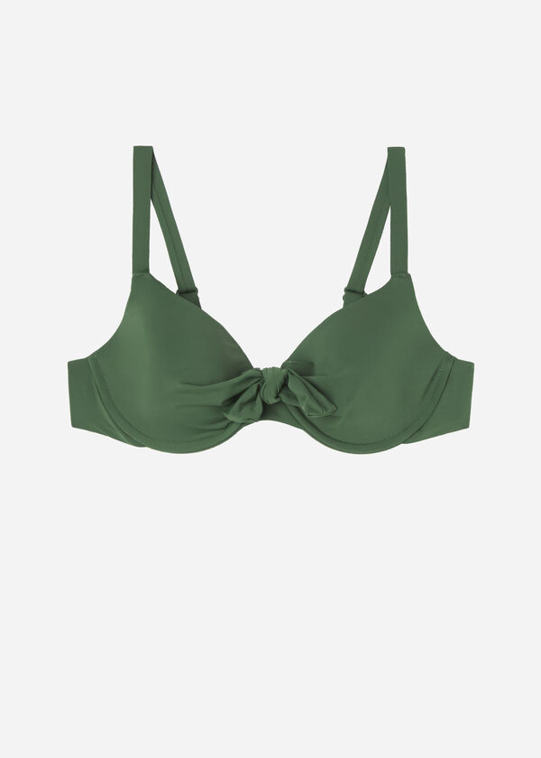 Top de biquíni push-up com leve bojo (Indonésia)