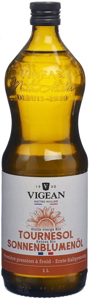 VIGEAN Sonnenblumenöl Öl Bio Fl 1 lt