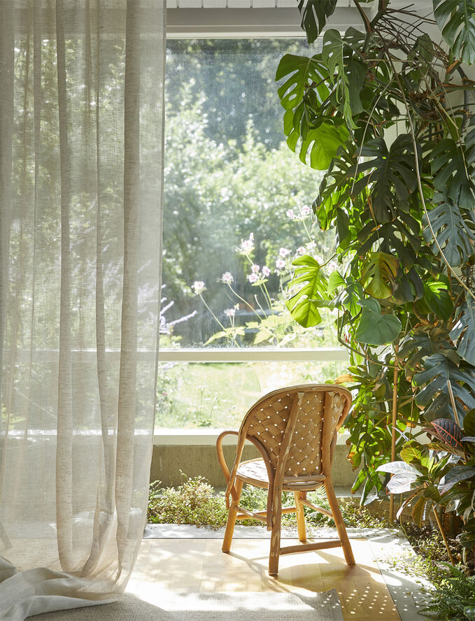 Himla Dalsland Curtain with heading tape Oatmeal