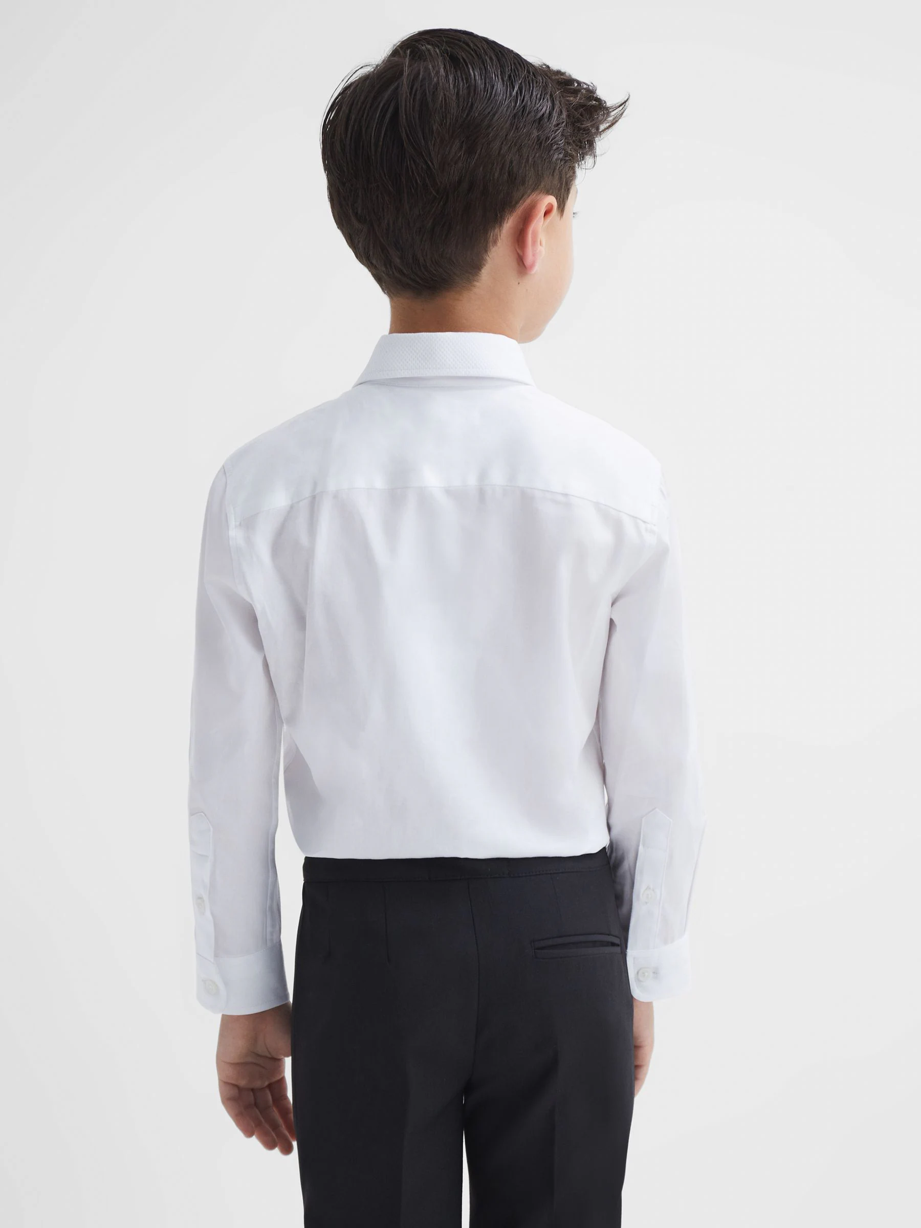 Reiss - Slim-fit Marcel smoking-overhemd met textuur