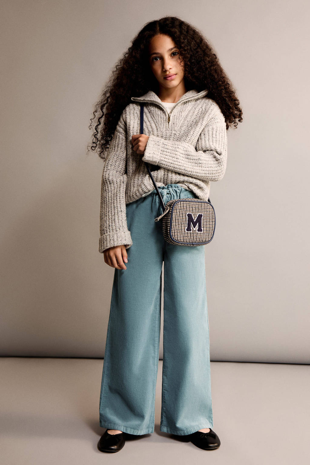 Mango Kids casual broek groen