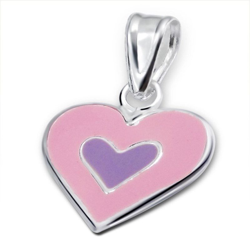 Collier coeur en argent 925/1000