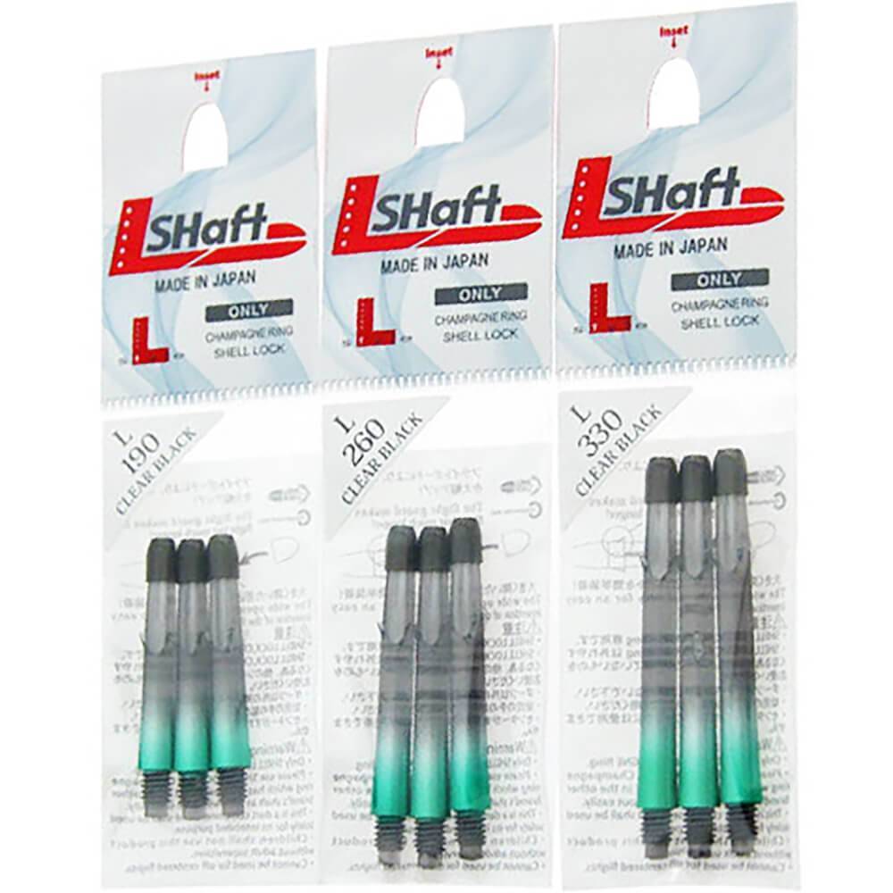 L-Style - L-Shaft Lock Straight TwoTone - Schwarz Klar Grün