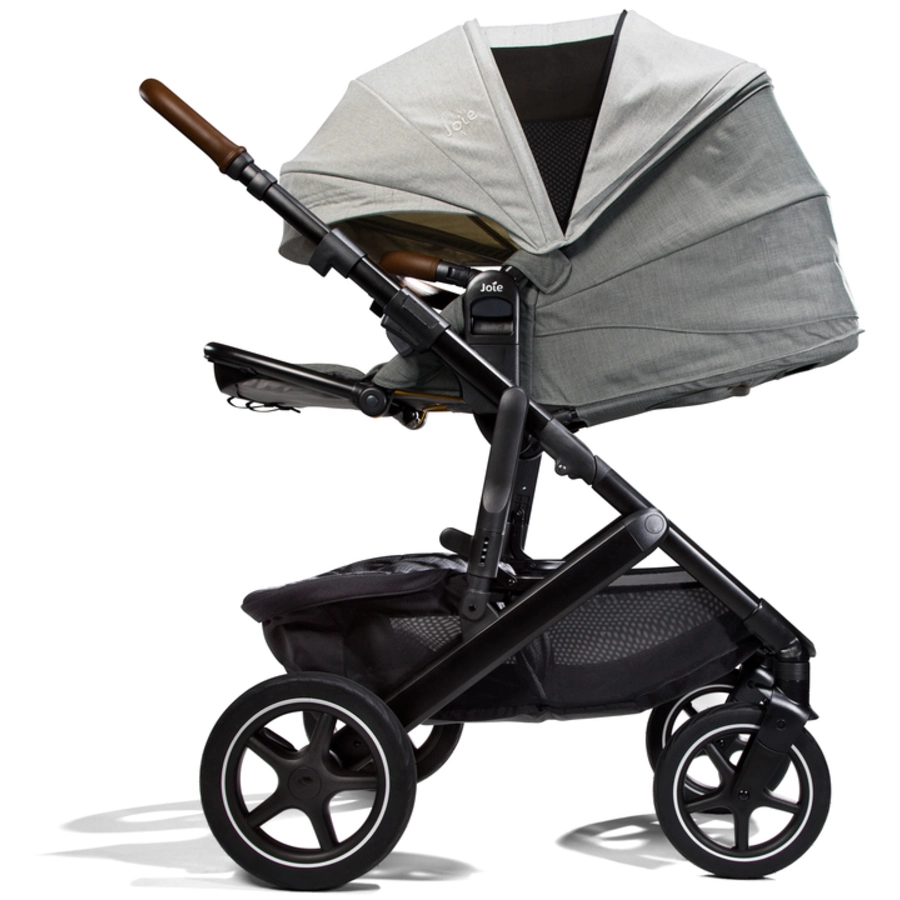 Joie Signature Kombikinderwagen Vinca 4in1 bestehend aus Babywanne, Sportsitz, Babyschale i-Level und Base LX Oyster