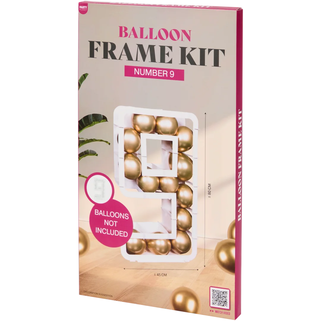 Cijferballonnen frameset 80 cm | diverse varianten