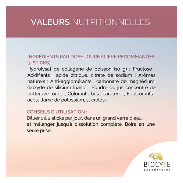 Biocyte Collagen 10g Express Colágeno Marinho Peptan® tipo 1 - 30 sachês