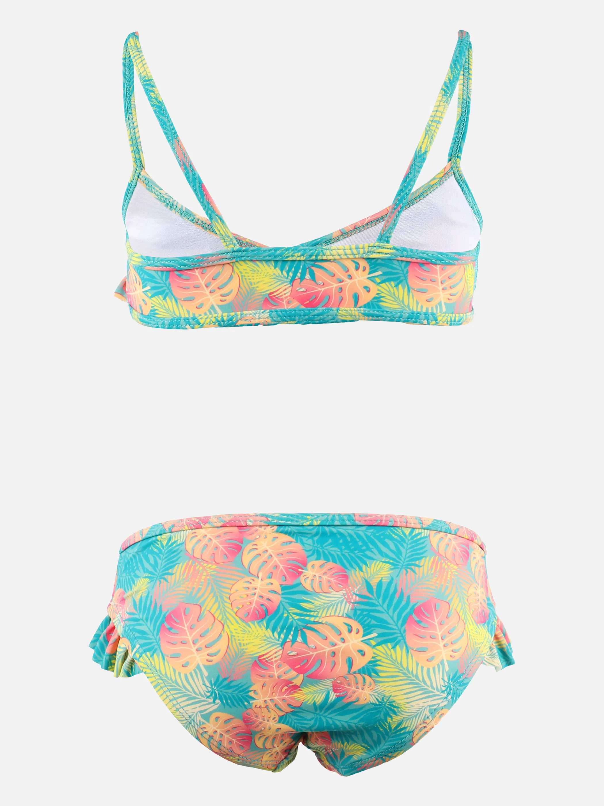 Mädchen Bikini Set mit Blätterprint