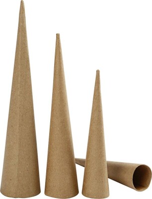 Høje Kegler - H 20-25-30 CM - Ø 4-5-6 CM - 3 Stk