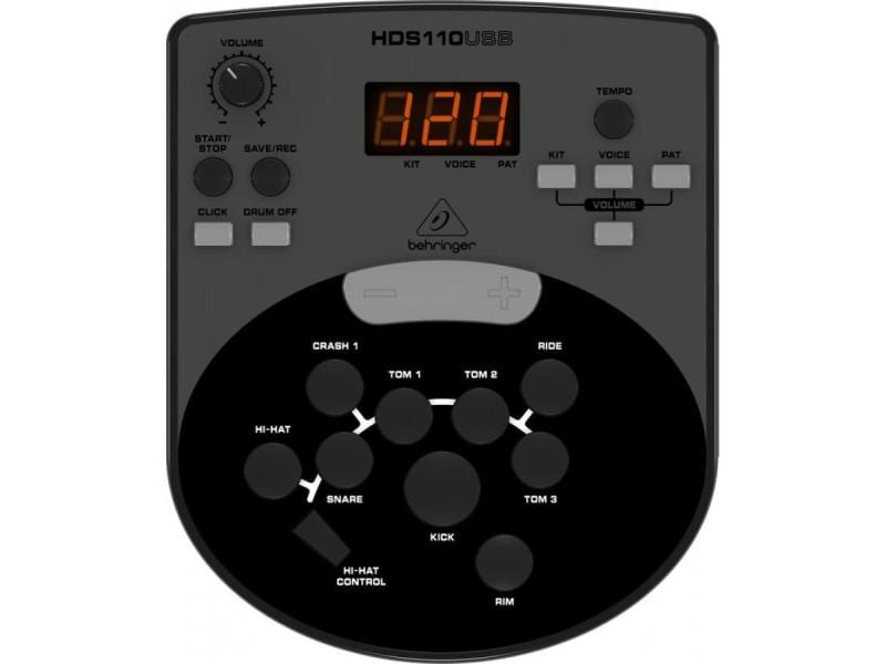 Behringer E-Drum XD8USB 8-teiliges elektronisches Drumset