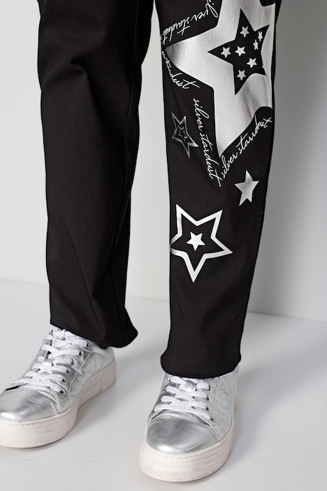 Jogginghose, Metallic-Stern, Elastikbund
