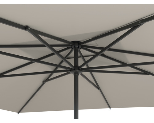Parasol Soluna markt, Mejannes parasol, 300 x 300 cm, ecru