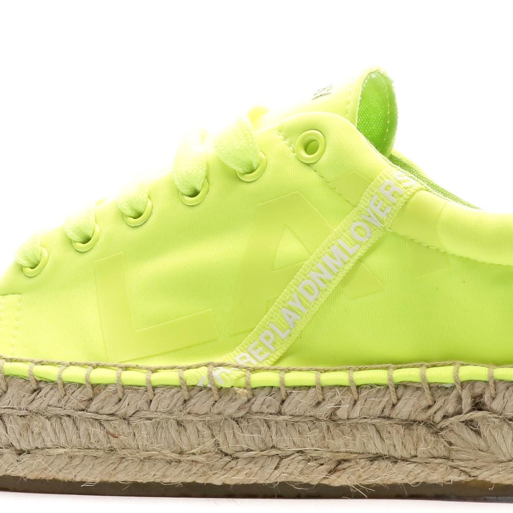 Replay Baskets Espadrille Jaune Femme Replay Nash