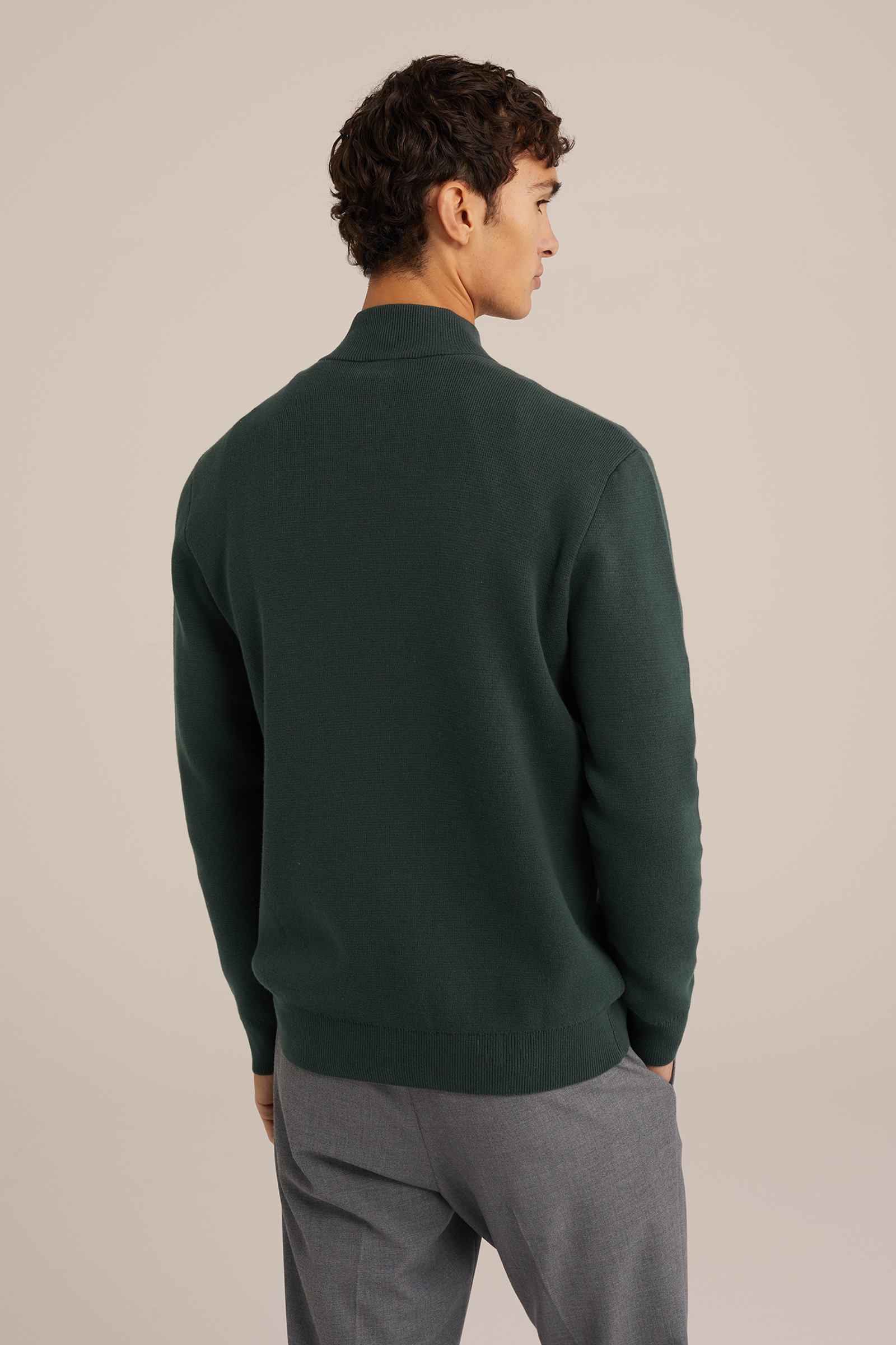 vest WE Fashion Donkergroen