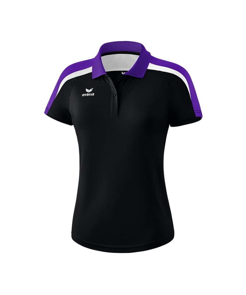 Erima Liga 2.0 Poloshirt Damen Schwarz Lila Weiss