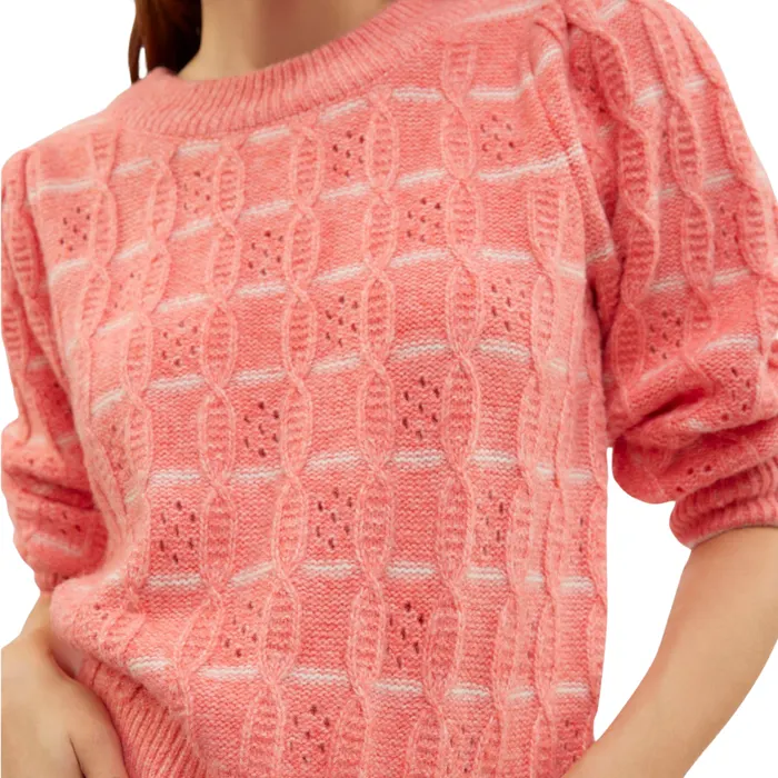 Vero Moda New Leonor 3/4 Crewneck Sweater Dames
