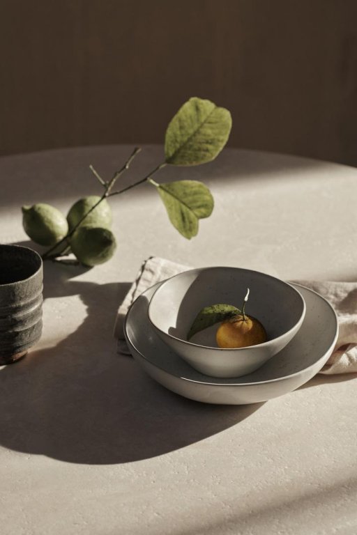 Ferm Living Flow fruitschaal L black