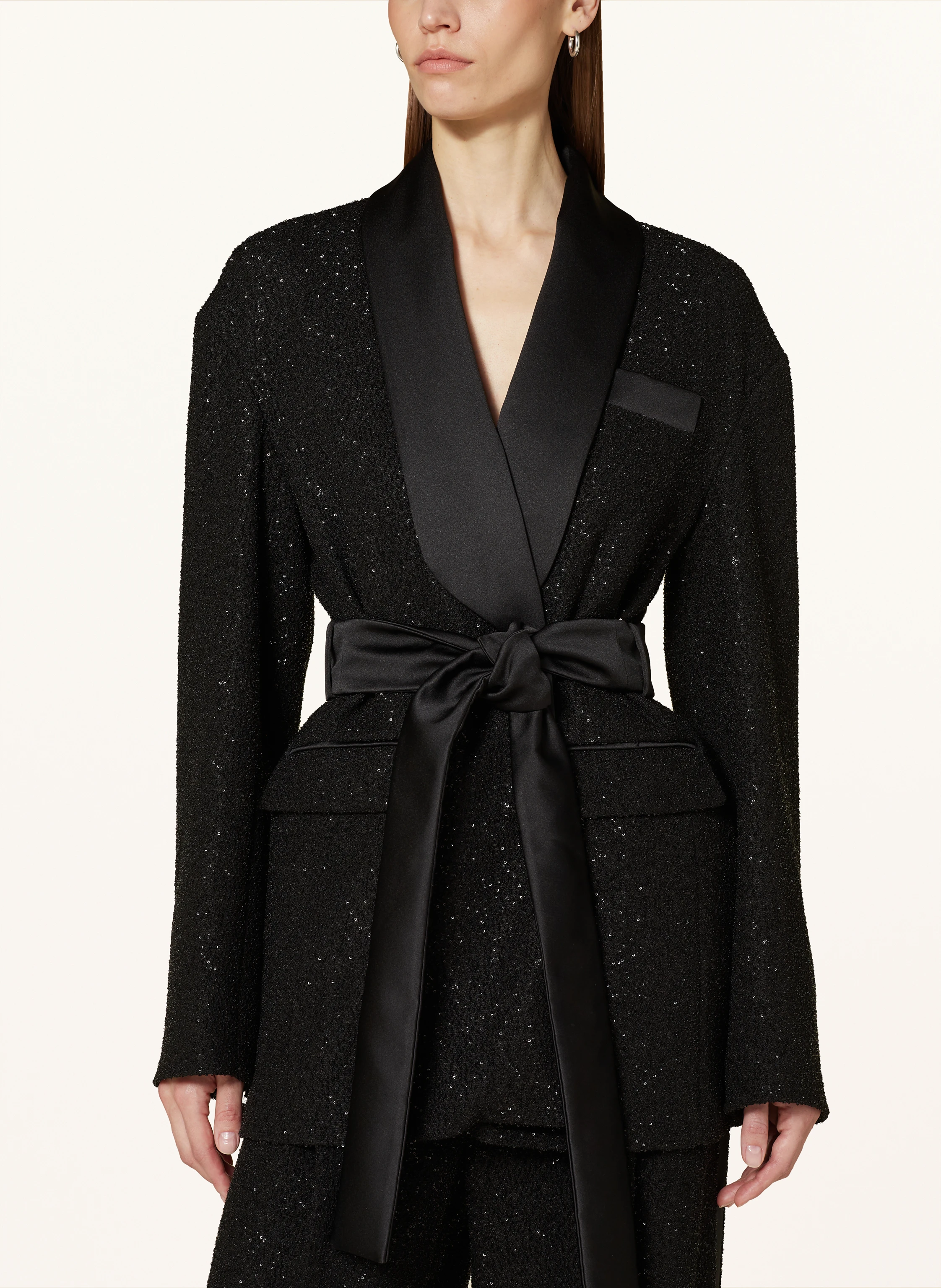 Max Mara Blazer PAU mit Cut-out und Pailletten