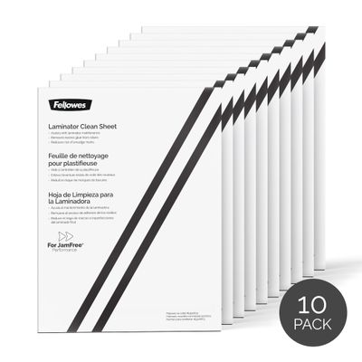 Fellowes - 10 feuilles de nettoyage pour plastifieuse A4