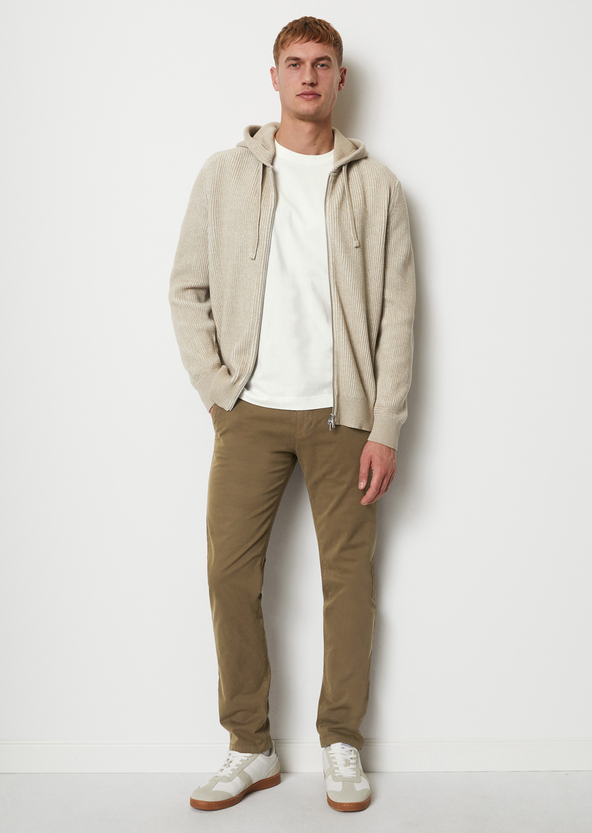 Strickjacke regular mit Kapuze