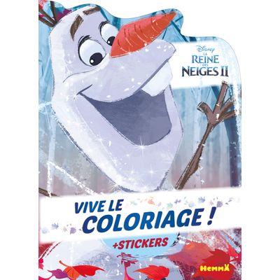 Disney La Reine Des Neiges 2 - Vive le Coloriage ! - Olaf + Stickers