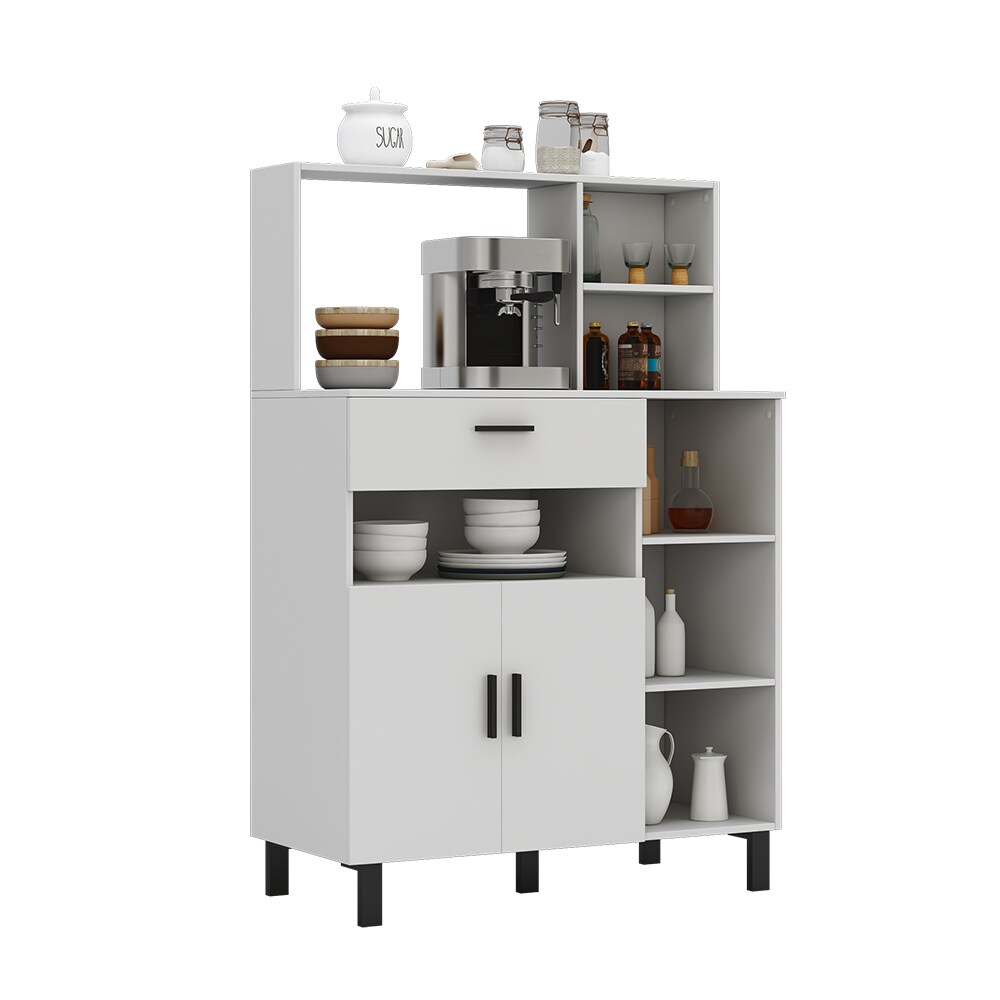 Oskar-Store Buffetschrank Emanuel 90 x 40 cm, Weiß, Esszimmerschrank, modern