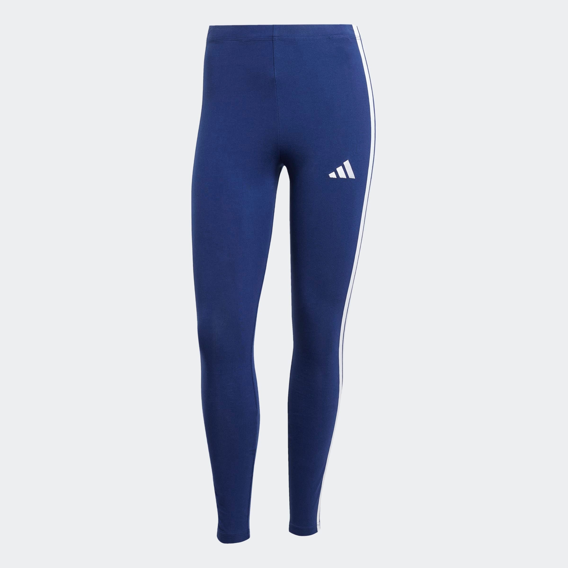 adidas Sportswear Trainingstights »ESSENTIALS 3-STREIFEN COTTON«  sportlicher Look mit 3-Streifen, aus Baumwolle und Elasthan