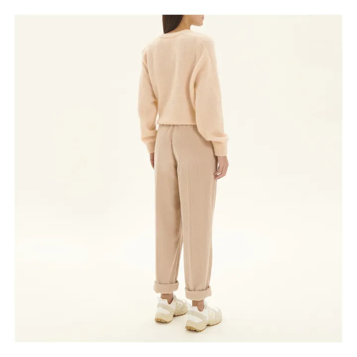 American Vintage Pantalon Velours Côtelé Padow | Mastic