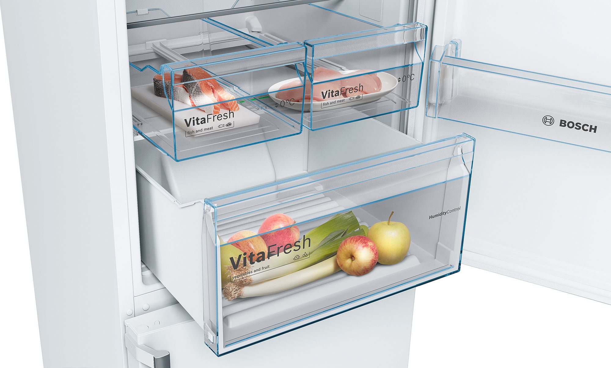 Refrigerador Combinado Independente Série 4 203 x 60 cm Branco KGN39XWDP