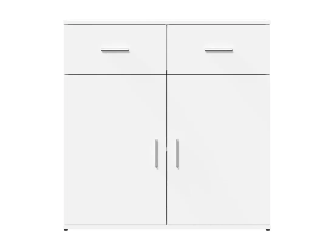 Buffet blanc 79x38x80 cm bois d’ingénierie