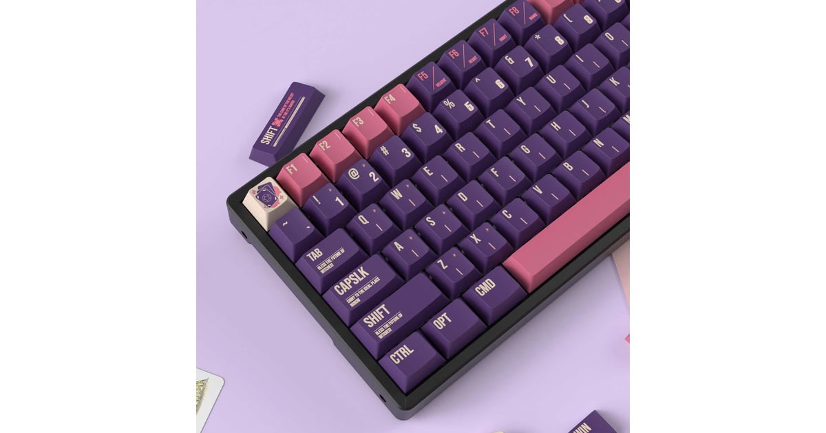 KeychronLunar Witch - Cherry Profiel Dye-Sub PBT Volledige Keycap Set keycaps  (Donkerpaars, 140 stuks)