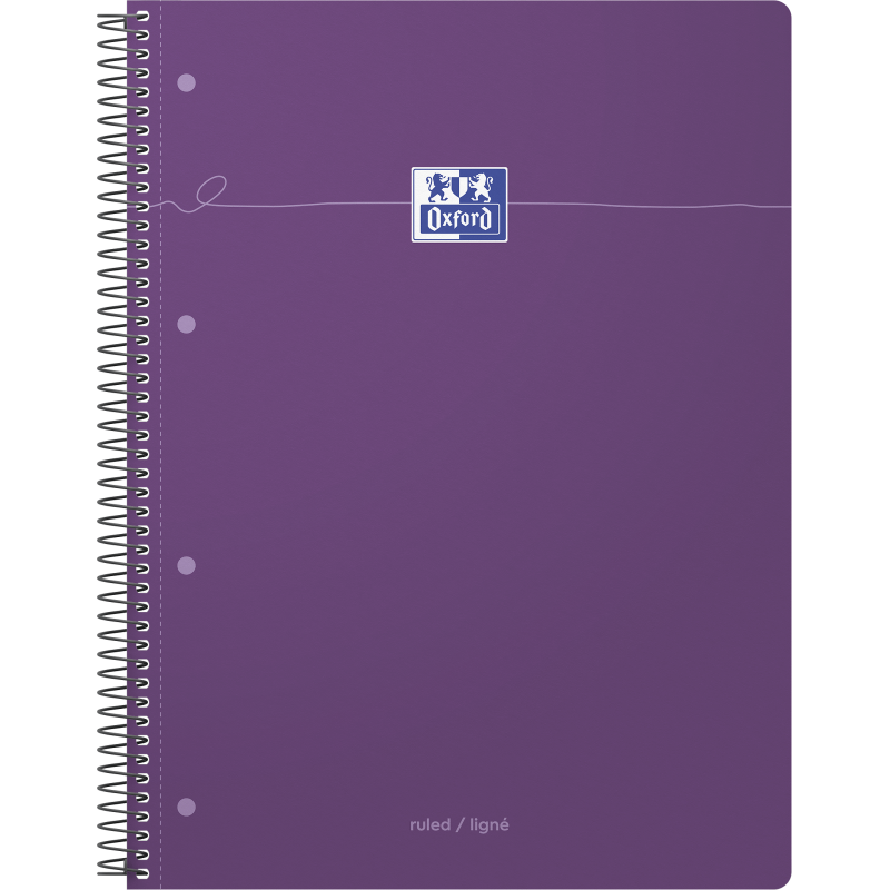 Cahier Oxford Smart Spirale 4 Trous 230X297 160P Optik P. Ligne 7