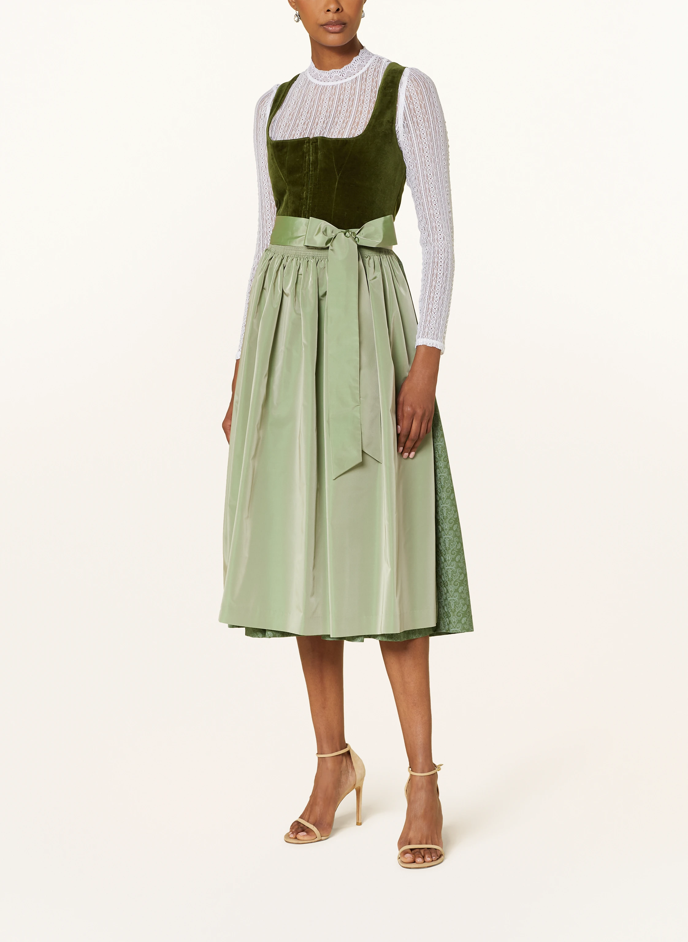 WALDORFF Dirndlbluse mit Lochspitze