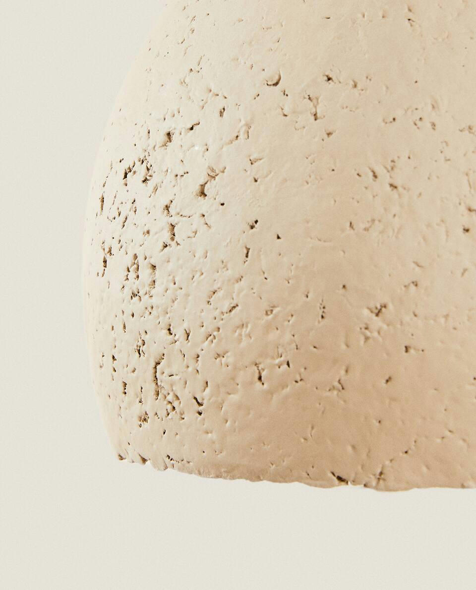 LUMINÁRIA DE TETO EM PAPEL MÓCHÉ