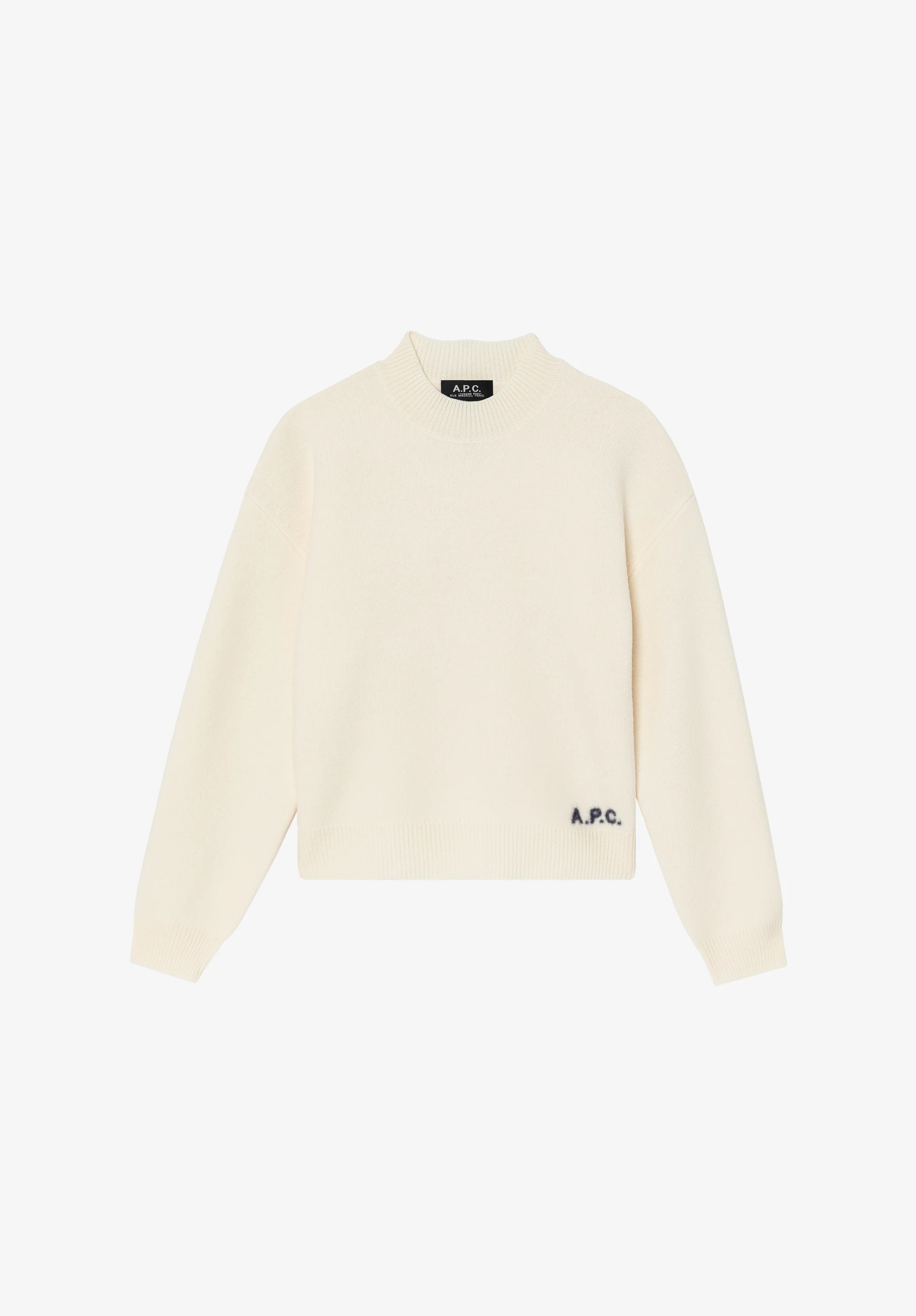 pull col rond - Ecru