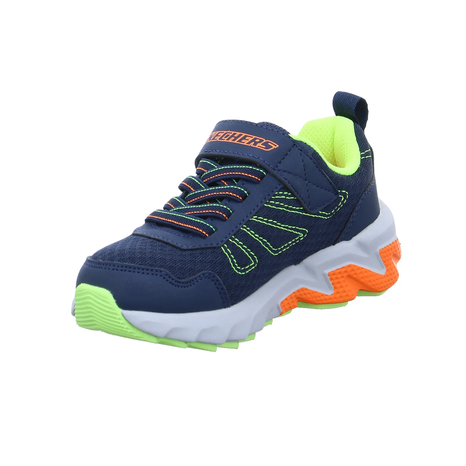 SKECHERS Kleinkinder-Halbschuh Klett Dunkelblau Textil  Sneaker