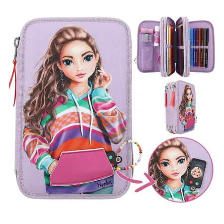 Depesche TOPModel 3-FachFedertasche mit appliziertem Smartphone JOY